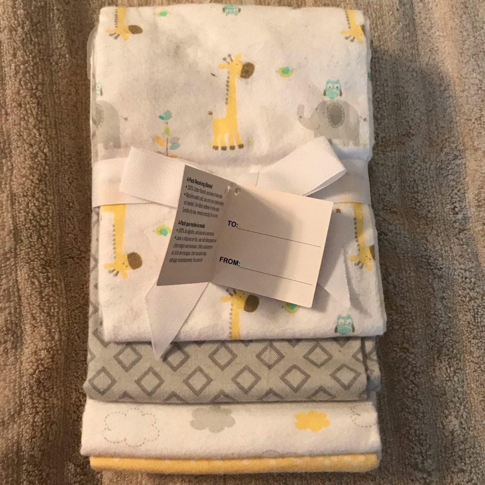 4 Pack Of Receiving Blankets